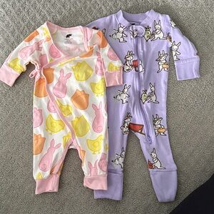 TWO Monica + Andy Spring Themed Onsies